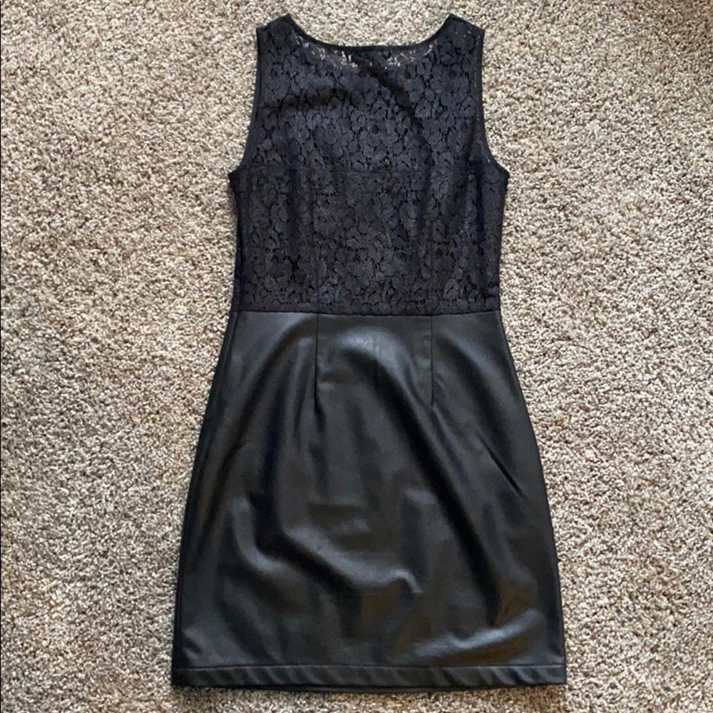 Jack BB Dakota lace vegan leather dress - Picture 2 of 4